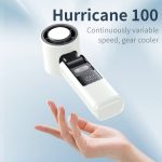 Portable Handheld Mini Turbo Fan - Rechargeable Foldable Personal Fan with Digital Display and Night Light - Image 3