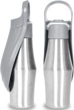 Portable Pet Dog Water Bottle - Soft Silicone Leaf Design For Dog Pets - Outdoor Travel Drinking Bowls Water Dispenser - Image 4