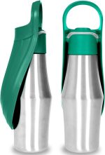 Portable Pet Dog Water Bottle - Soft Silicone Leaf Design For Dog Pets - Outdoor Travel Drinking Bowls Water Dispenser - Image 5